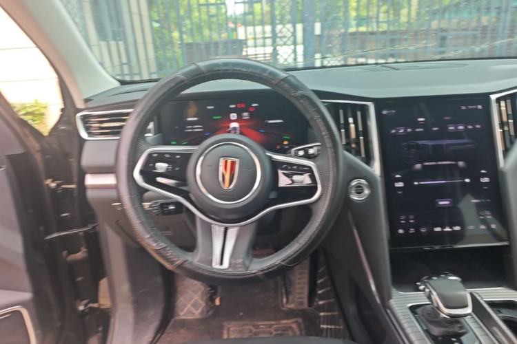 Used Hongqi HS7 PHEV 2024 2.0T PHEV Four-Wheel Drive Flagship Edition 7 Seats Steering Wheel