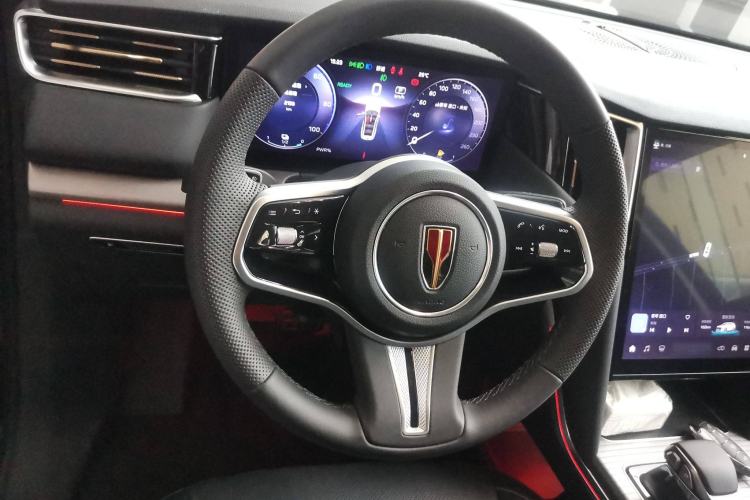Used Hongqi HS7 PHEV 2024 2.0T PHEV Four-Wheel Drive Flagship Edition 7 Seats Steering Wheel
