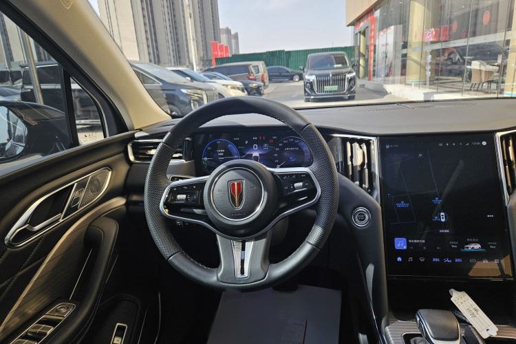 Used Hongqi HS7 PHEV 2024 2.0T PHEV Four-Wheel Drive Flagship Edition 6 Seats Steering Wheel