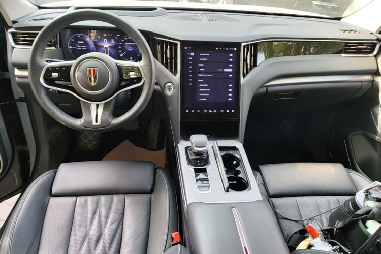 Used Hongqi HS7 PHEV 2024 2.0T PHEV Four-Wheel-Drive Flagship Edition 6 Seats Center Console