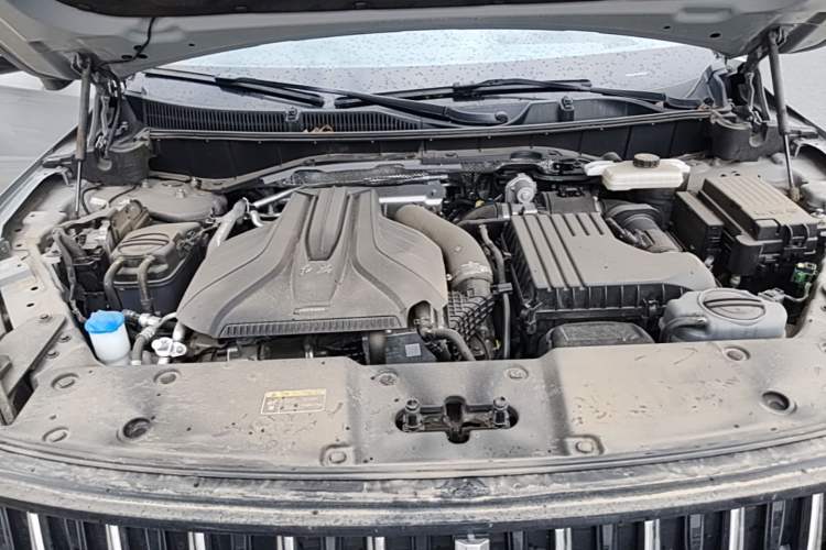 Used Hongqi HS7 PHEV 2024 2.0T PHEV Four-Wheel-Drive Flagship Edition 6 Seats Engine Bay