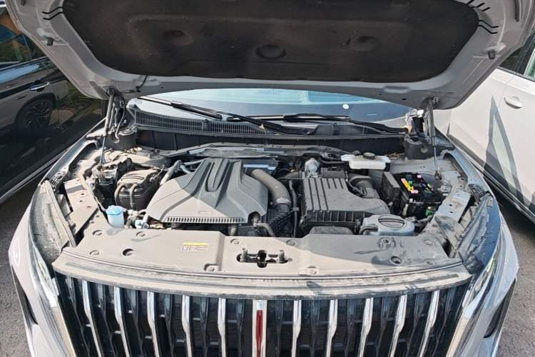 Used Hongqi HS7 PHEV 2024 2.0T PHEV Four-Wheel-Drive Flagship Edition 6 Seats Engine Bay