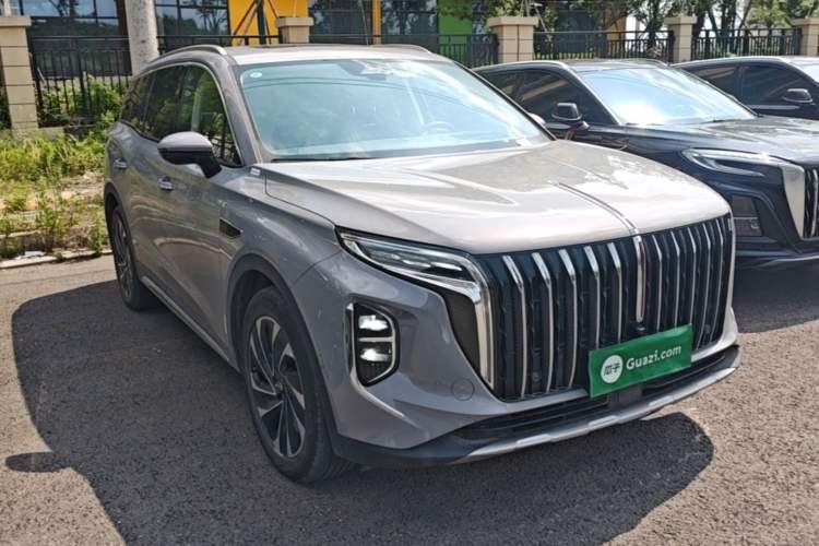 Used Hongqi HS7 PHEV 2024 2.0T PHEV Four-Wheel-Drive Flagship Edition 6 Seats Front Right 45 Deg