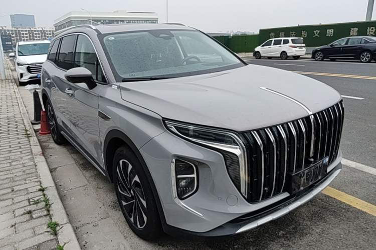 Used Hongqi HS7 PHEV 2024 2.0T PHEV Four-Wheel-Drive Flagship Edition 6 Seats Front Right 45 Deg