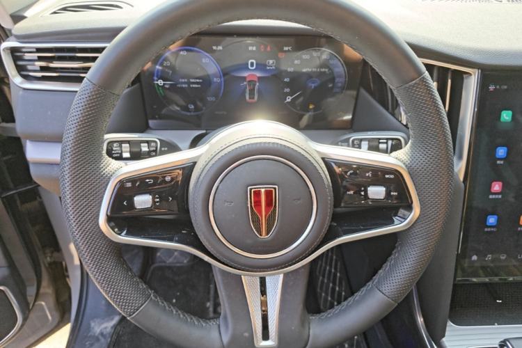 Used Hongqi HS7 PHEV 2024 2.0T PHEV Four-Wheel-Drive Flagship Edition 6 Seats Steering Wheel
