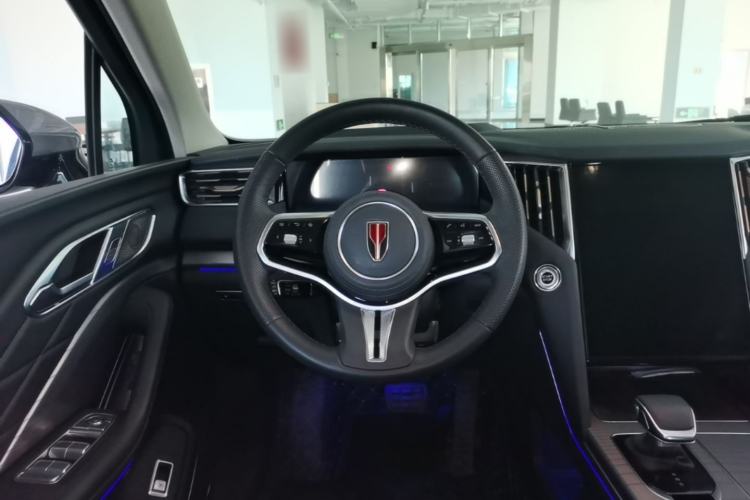 Used Hongqi HS7 PHEV 2024 2.0T PHEV Four-Wheel-Drive Flagship Edition 6 Seats Steering Wheel