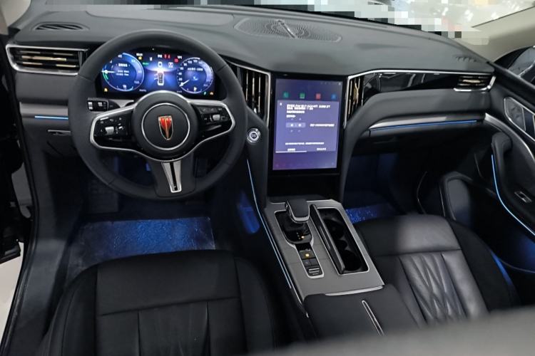 Used Hongqi HS7 PHEV 2025 Model 2.0T PHEV Two-Wheel Drive Qi Xiang Edition 7-Seater Center Console