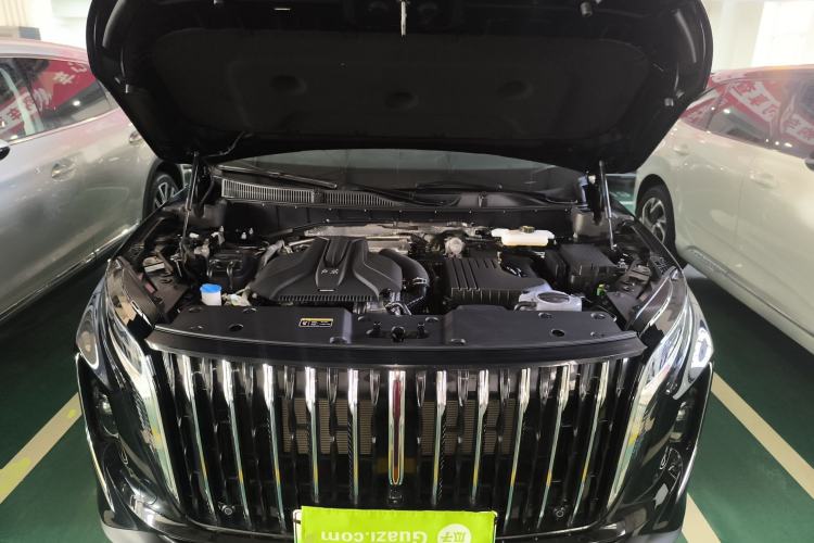 Used Hongqi HS7 PHEV 2025 Model 2.0T PHEV Two-Wheel Drive Qi Xiang Edition 6-Seater Engine Bay