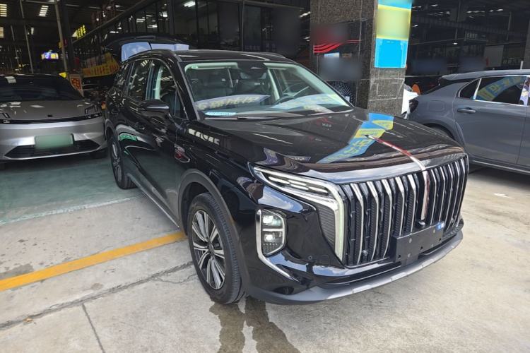 Used Hongqi HS7 PHEV 2025 Model 2.0T PHEV Four-Wheel Drive 2 Million Units Commemorative Edition 6-Seater Front Right 45 Deg