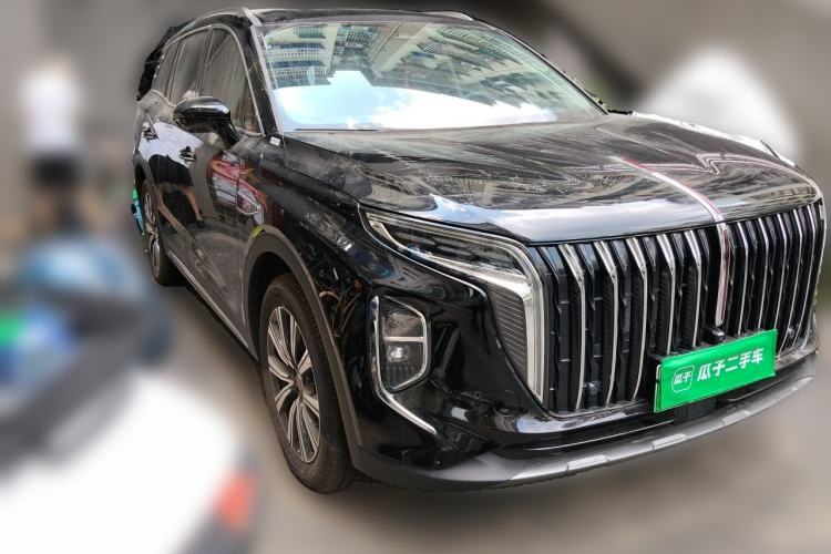 Used Hongqi HS7 PHEV 2025 Model 2.0T PHEV Four-Wheel Drive 2 Million Units Commemorative Edition 6-Seater Front Right 45 Deg