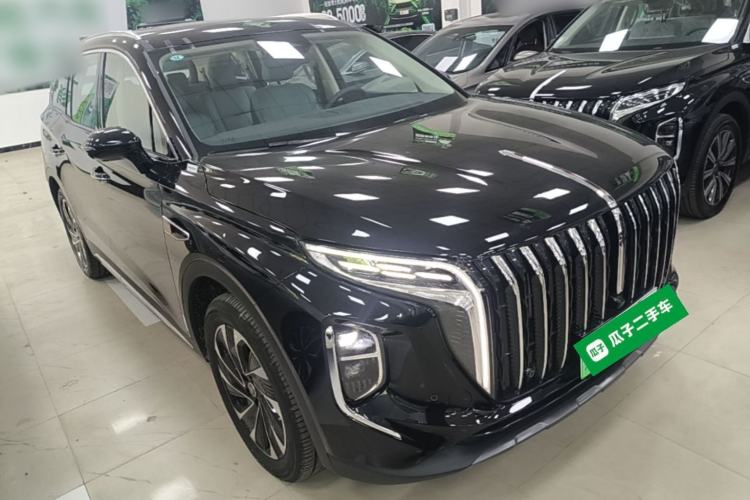 Used Hongqi HS7 PHEV 2025 Model 2.0T PHEV Two-Wheel Drive Qi Xiang Edition 6-Seater Front Right 45 Deg