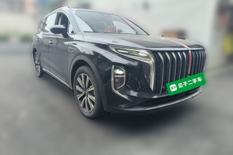 Used Hongqi HS7 PHEV 2025 Model 2.0T PHEV Four-Wheel Drive 2 Million Units Commemorative Edition 6-Seater Front Right 45 Deg