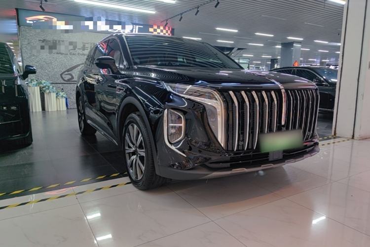 Used Hongqi HS7 PHEV 2025 Model 2.0T PHEV Four-Wheel Drive 2 Million Units Commemorative Edition 6-Seater Front Right 45 Deg