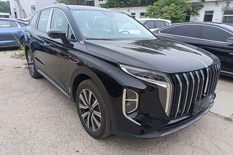 Used Hongqi HS7 PHEV 2025 Model 2.0T PHEV Four-Wheel Drive 2 Million Units Commemorative Edition 6-Seater Front Right 45 Deg