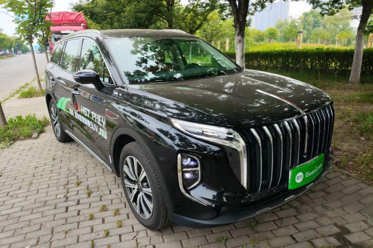 Used Hongqi HS7 PHEV 2025 Model 2.0T PHEV Four-Wheel Drive 2 Million Units Commemorative Edition 6-Seater Front Right 45 Deg