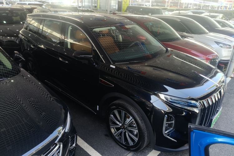 Used Hongqi HS7 PHEV 2025 Model 2.0T PHEV Four-Wheel Drive 2 Million Units Commemorative Edition 6-Seater Front Right 45 Deg