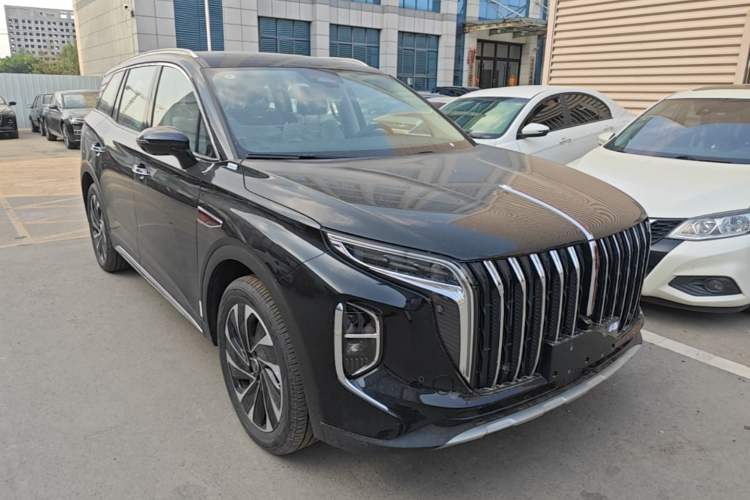 Used Hongqi HS7 PHEV 2025 Model 2.0T PHEV Two-Wheel Drive Qi Xiang Edition 7-Seater Front Right 45 Deg