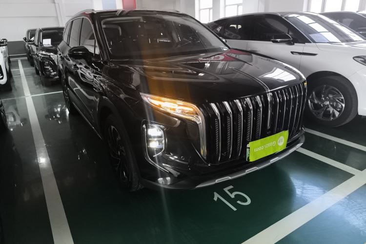 Used Hongqi HS7 PHEV 2025 Model 2.0T PHEV Two-Wheel Drive Qi Xiang Edition 6-Seater Front Right 45 Deg