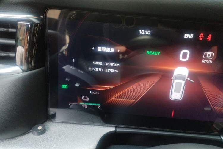 Used Hongqi HS7 PHEV 2025 Model 2.0T PHEV Four-Wheel Drive 2 Million Units Commemorative Edition 6-Seater Odometer Close Up
