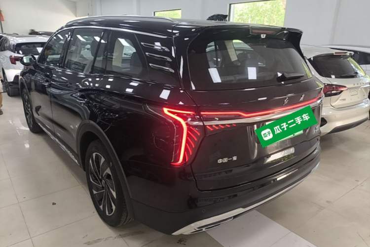 Used Hongqi HS7 PHEV 2025 Model 2.0T PHEV Two-Wheel Drive Qi Xiang Edition 6-Seater Rear Left 45 Deg