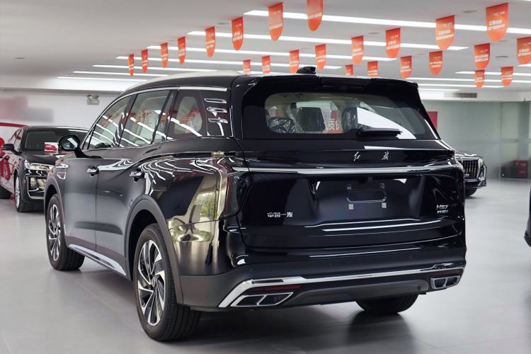 Used Hongqi HS7 PHEV 2025 Model 2.0T PHEV Two-Wheel Drive Qi Xiang Edition 6-Seater Rear Left 45 Deg