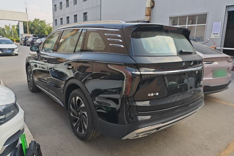 Used Hongqi HS7 PHEV 2025 Model 2.0T PHEV Two-Wheel Drive Qi Xiang Edition 7-Seater Rear Left 45 Deg
