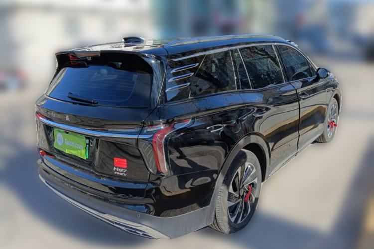 Used Hongqi HS7 PHEV 2025 Model 2.0T PHEV Two-Wheel Drive Qi Xiang Edition 6-Seater Rear Right 45 Deg