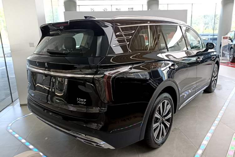 Used Hongqi HS7 PHEV 2025 Model 2.0T PHEV Four-Wheel Drive 2 Million Units Commemorative Edition 6-Seater Rear Right 45 Deg