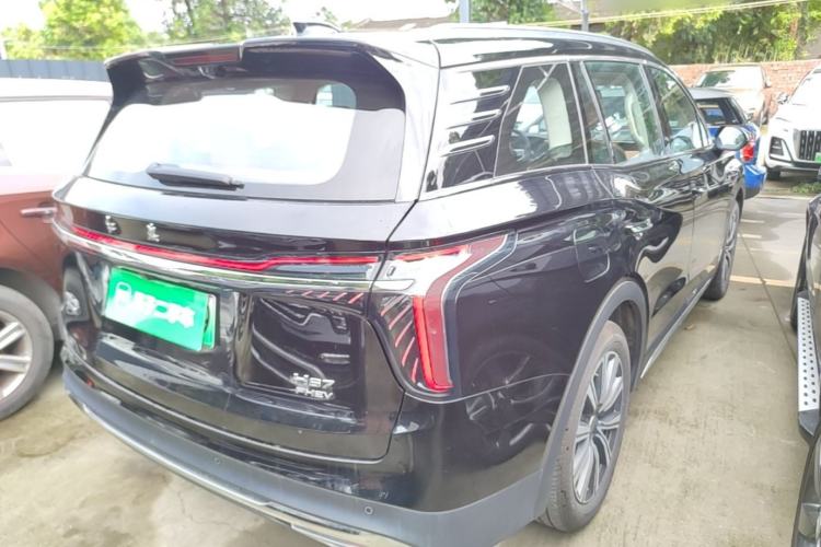 Used Hongqi HS7 PHEV 2025 Model 2.0T PHEV Four-Wheel Drive 2 Million Units Commemorative Edition 6-Seater Rear Right 45 Deg