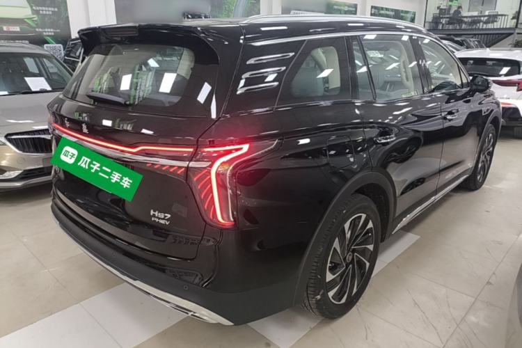 Used Hongqi HS7 PHEV 2025 Model 2.0T PHEV Two-Wheel Drive Qi Xiang Edition 6-Seater Rear Right 45 Deg