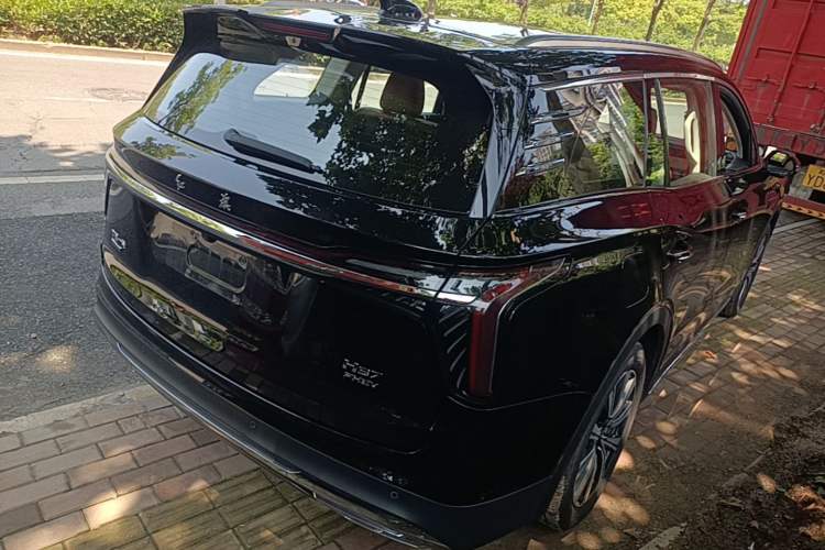 Used Hongqi HS7 PHEV 2025 Model 2.0T PHEV Four-Wheel Drive 2 Million Units Commemorative Edition 6-Seater Rear Right 45 Deg