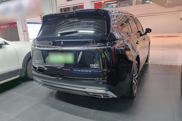 Used Hongqi HS7 PHEV 2025 Model 2.0T PHEV Four-Wheel Drive 2 Million Units Commemorative Edition 6-Seater Rear Right 45 Deg