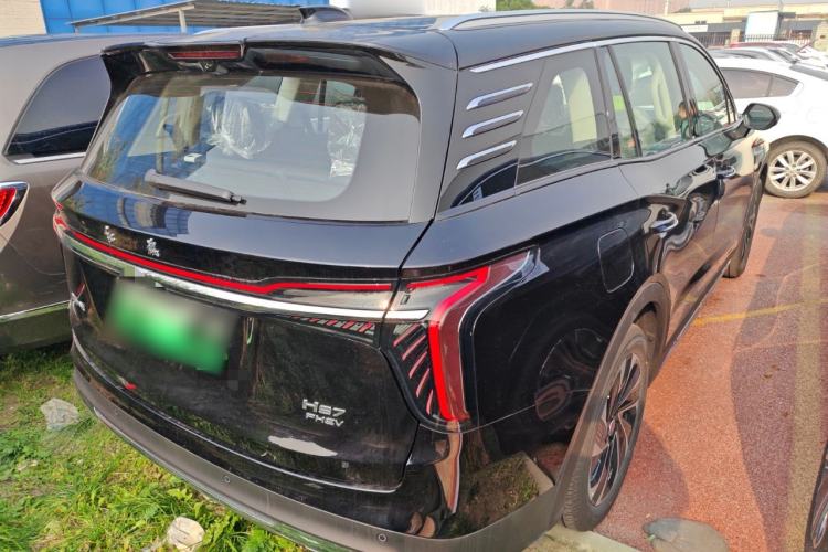 Used Hongqi HS7 PHEV 2025 Model 2.0T PHEV Two-Wheel Drive Qi Xiang Edition 6-Seater Rear Right 45 Deg