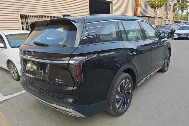 Used Hongqi HS7 PHEV 2025 Model 2.0T PHEV Two-Wheel Drive Qi Xiang Edition 7-Seater Rear Right 45 Deg