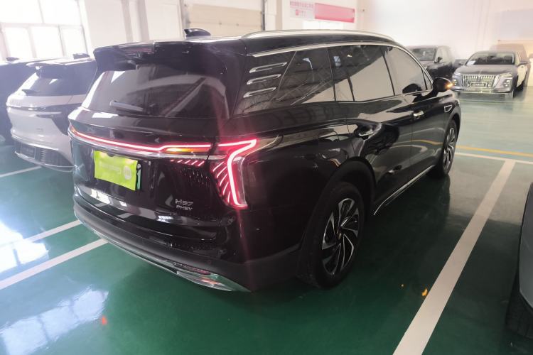 Used Hongqi HS7 PHEV 2025 Model 2.0T PHEV Two-Wheel Drive Qi Xiang Edition 6-Seater Rear Right 45 Deg