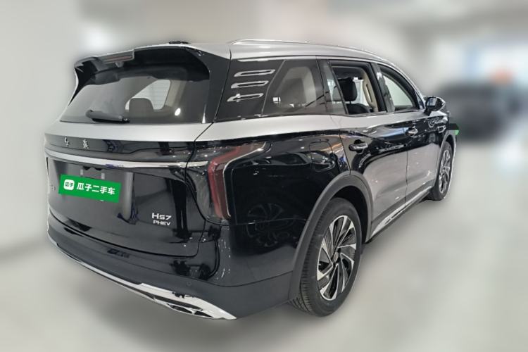 Used Hongqi HS7 PHEV 2025 Model 2.0T PHEV Two-Wheel Drive Qi Xiang Edition 7-Seater Rear Right 45 Deg