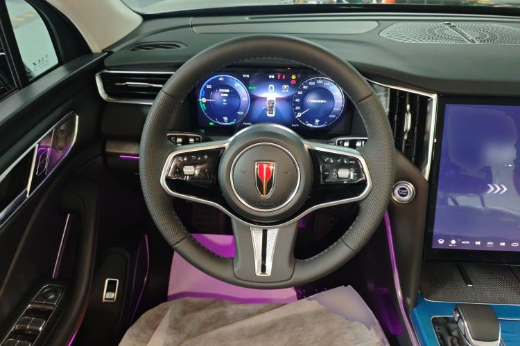Used Hongqi HS7 PHEV 2025 Model 2.0T PHEV Four-Wheel Drive 2 Million Units Commemorative Edition 6-Seater Steering Wheel