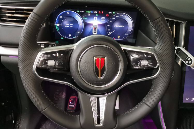 Used Hongqi HS7 PHEV 2025 Model 2.0T PHEV Two-Wheel Drive Qi Xiang Edition 6-Seater Steering Wheel