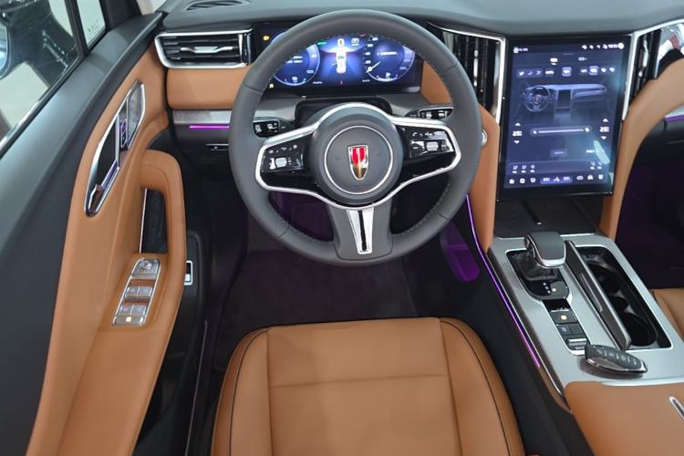 Used Hongqi HS7 PHEV 2025 Model 2.0T PHEV Four-Wheel Drive 2 Million Units Commemorative Edition 6-Seater Steering Wheel