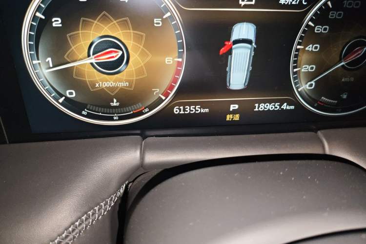 Used Hongqi LS7 2022 4.0T Prestige Flagship Edition 4 Seats Odometer Close Up