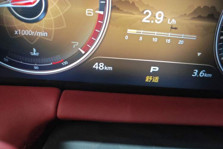 Used Hongqi LS7 2022 4.0T Elegant Flagship Edition 6 Seats Odometer Close Up