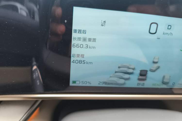 Used Hongqi Tiangong 08 2025 605 Pioneer Edition Odometer Close Up