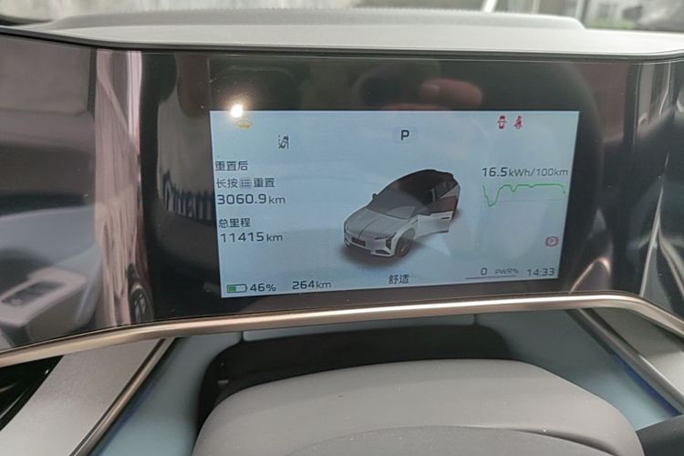 Used Hongqi Tiangong 08  Odometer Close Up