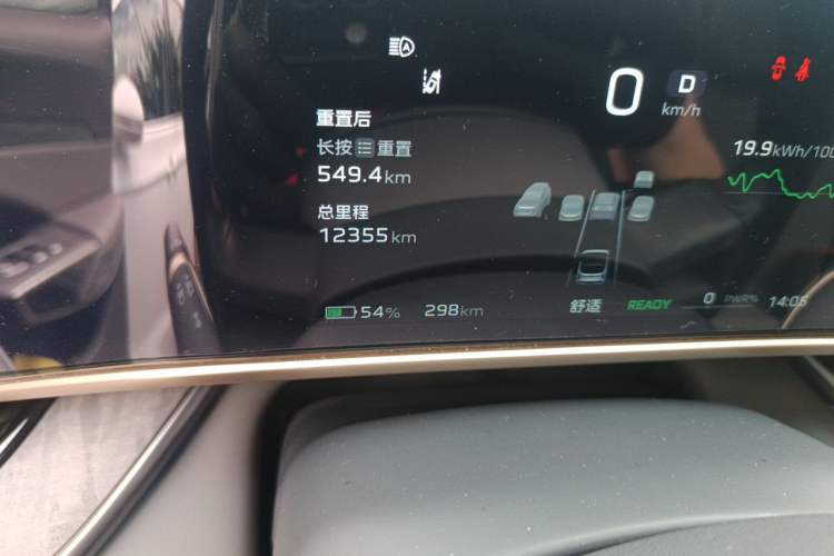 Used Hongqi Tiangong 08 2025 680 Ultra Four-Wheel-Drive Version Odometer Close Up