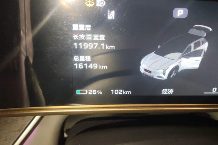 Used Hongqi Tiangong 08 2025 680 Ultra Four-Wheel-Drive Version Odometer Close Up