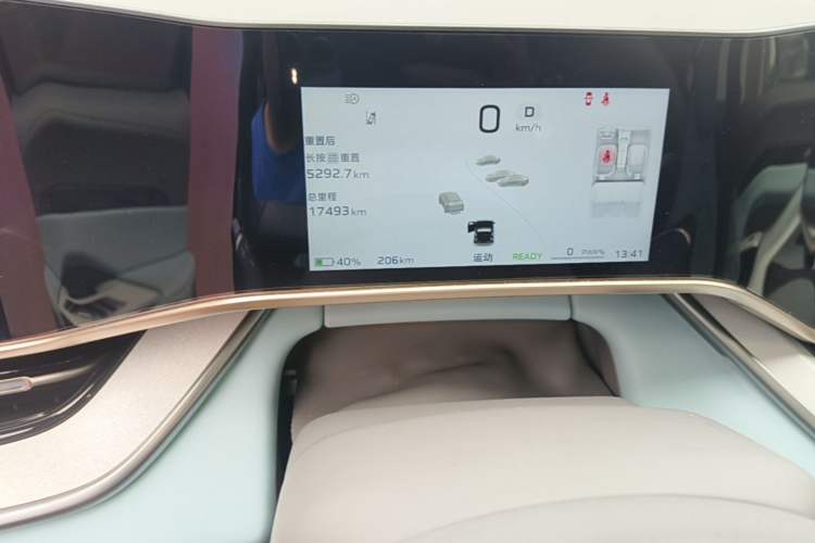Used Hongqi Tiangong 08  Odometer Close Up