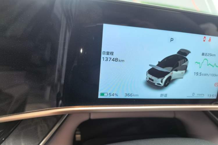 Used Hongqi Tiangong 08 2025 680 Ultra Four-Wheel-Drive Version Odometer Close Up