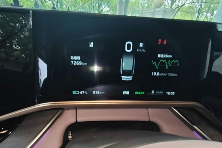 Used Hongqi Tiangong 08 2025 680 Ultra Four-Wheel-Drive Version Odometer Close Up