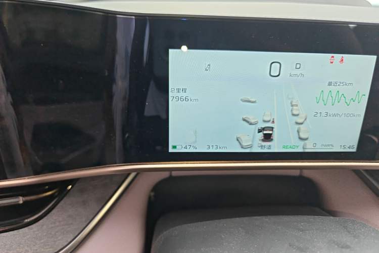 Used Hongqi Tiangong 08 2025 680 Ultra Four-Wheel-Drive Version Odometer Close Up