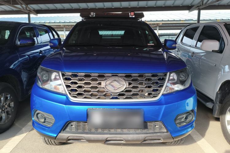 Used Huanghai Da Niu 2022 2.8T Pioneer Edition Manual Diesel 4x4 Value-Added Flatbed Cargo Box JE493ZLQ6H Front